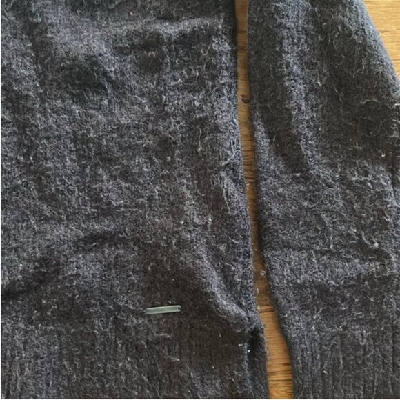 Abercrombie Sweater Women M Holiday Pullover Burgundy Fair Isle Turtleneck Brown - Picture 3 of 4